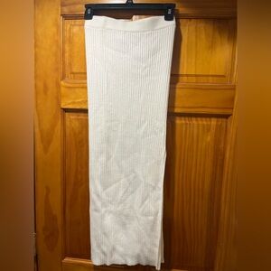 Princess Polly Ivory Ribbed Skirt